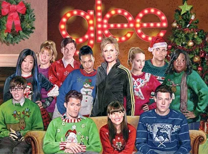 Glass Cast in Christmas Sweaters