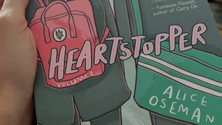 Front cover of Alice Oseman's Heartstopper graphic novel